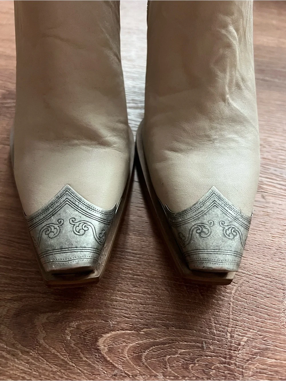 Free People Brayden Western Boots Size 41 RT $298 NWOT Bone
